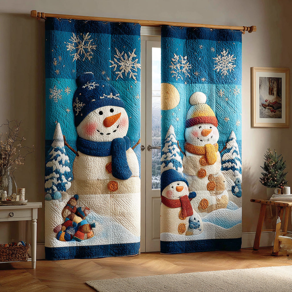 Boldog Hógyűjtögetés – patchwork függönyök NCU0TD1377