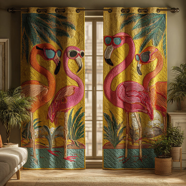 Havana Flamingo -tűzött függöny NCU0HH1727