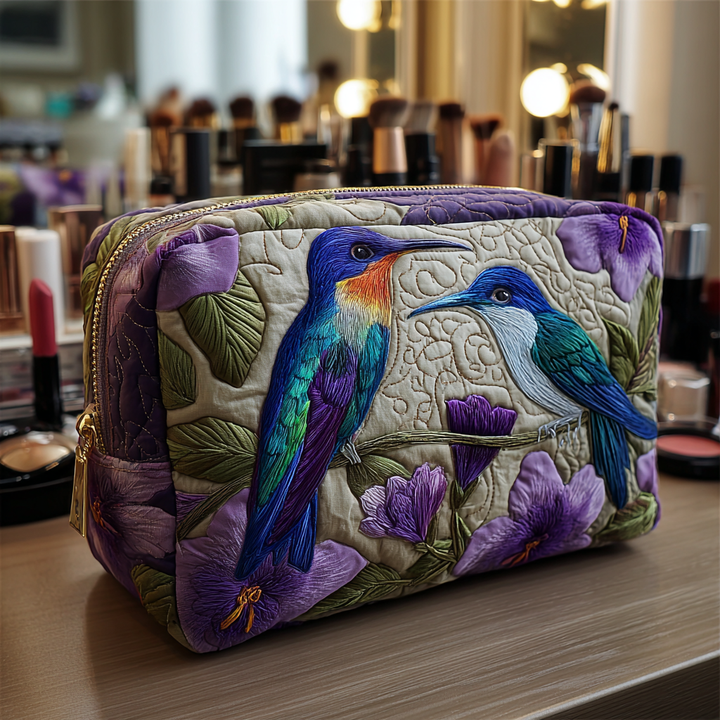 Kolibri suttogás -tűzött sminktáska