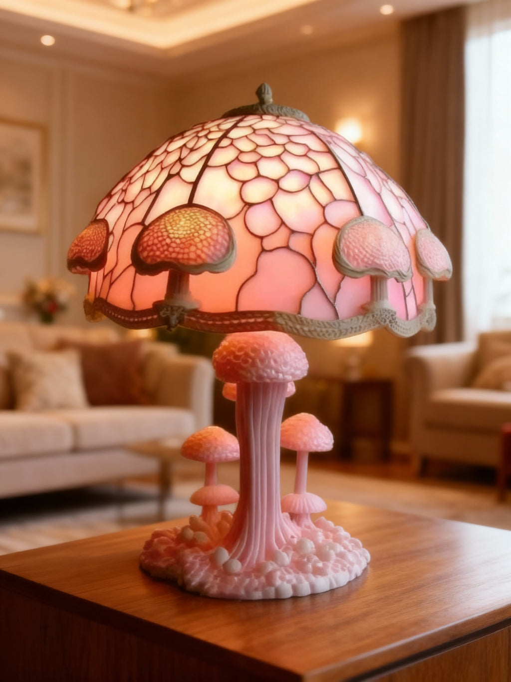 PINKGLOW | Rózsaszín asztali lámpa finom fényhatással