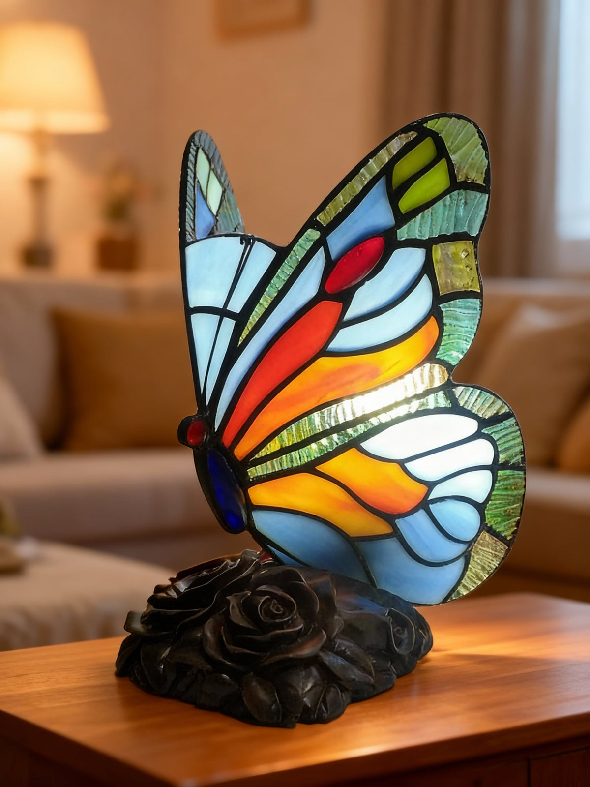 TIFFALIGHT | Ólomüveg pillangó lámpa