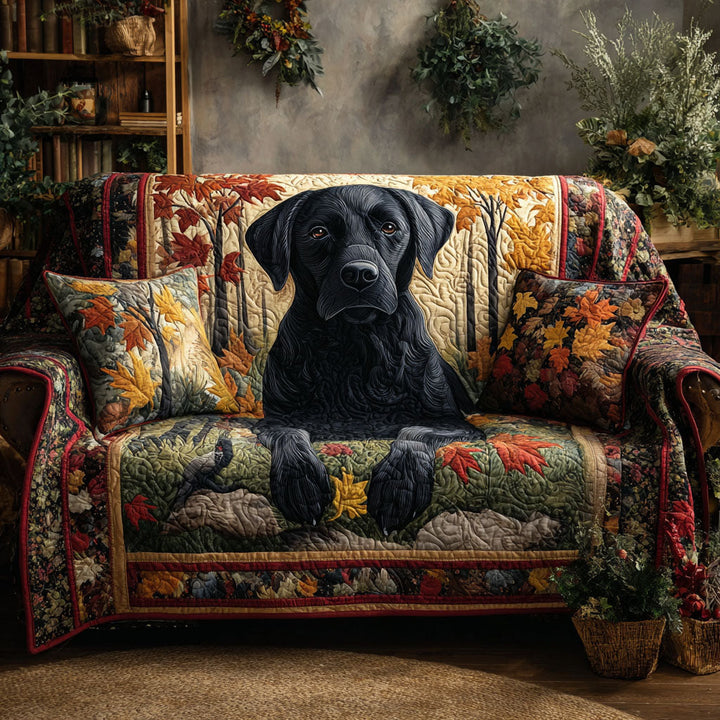 Labrador retriever tűzött kanapévédő